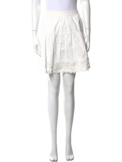 Pre-owned Ulla Johnson Mini Skirt In Neutrals