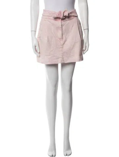 Pre-owned Ulla Johnson Mini Skirt In Pink