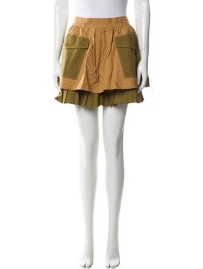 Pre-owned Ulla Johnson Mini Skirt W/ Tags In Green