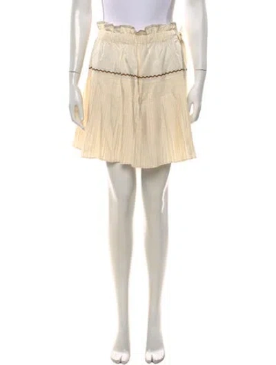Pre-owned Ulla Johnson Mini Skirt W/ Tags In Neutrals