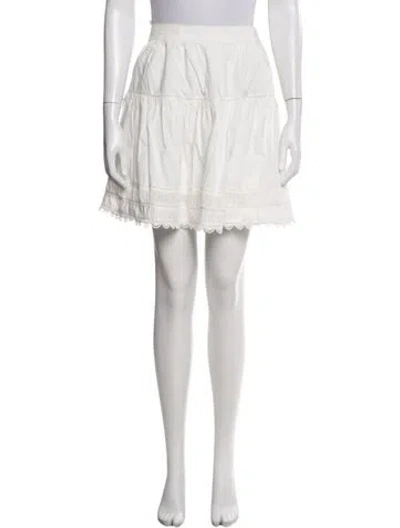 Pre-owned Ulla Johnson Mini Skirt W/ Tags In White
