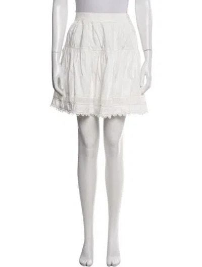 Pre-owned Ulla Johnson Mini Skirt W/ Tags In White