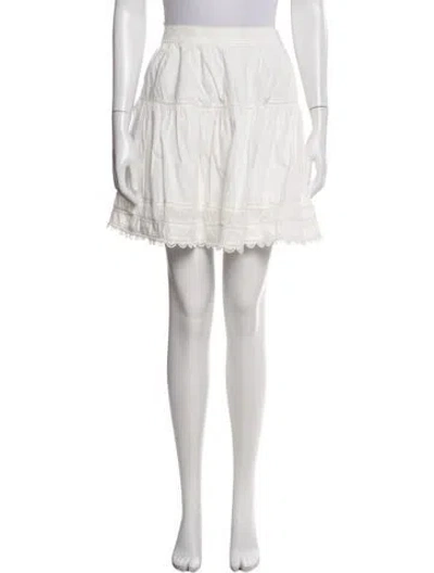 Pre-owned Ulla Johnson Mini Skirt W/ Tags In White