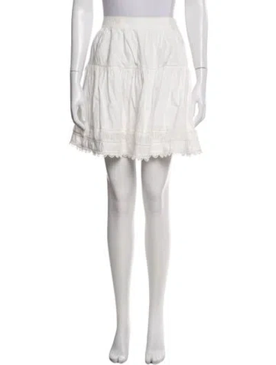 Pre-owned Ulla Johnson Mini Skirt W/ Tags In White