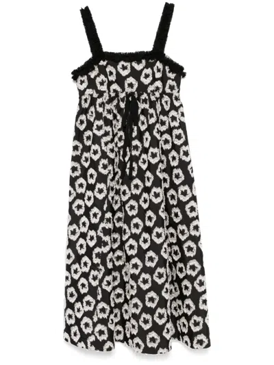 Ulla Johnson Mira Midi Dress In Black