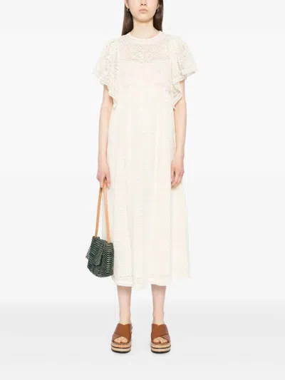Ulla Johnson Mirabelle Dress In Ivory In Multi