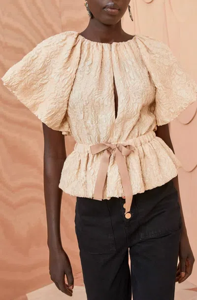 Ulla Johnson Mirabelle Top In Peony In Red