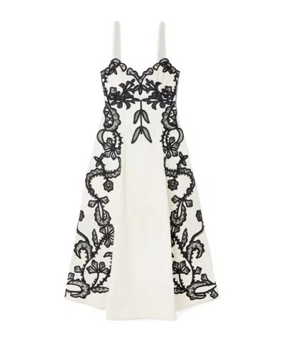 Ulla Johnson Miray Cami Embroidered Midi Dress In White