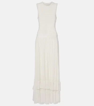 Ulla Johnson Mireille Knitted Maxi Dress In White