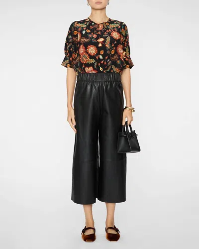 Ulla Johnson Mirelle Crewneck Top In Hellebore In Multi