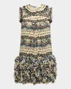 Ulla Johnson Miri Ruffled Silk Mini Dress In Mariposa