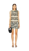 Ulla Johnson Miri Ruffled Silk Mini Dress In Sage