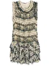 Ulla Johnson Miri Ruffled Silk Mini Dress In Neutrals