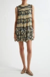 Ulla Johnson Miri Ruffled Silk Mini Dress In Mariposa