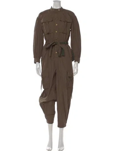 Pre-owned Ulla Johnson Mock Neck Jumpsuit In Brown