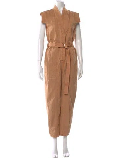Pre-owned Ulla Johnson Mock Neck Jumpsuit In Orange