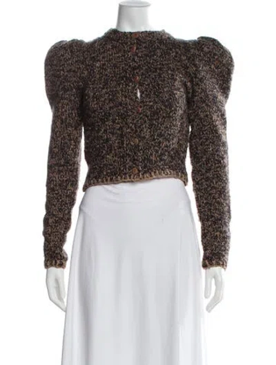 Pre-owned Ulla Johnson Mock Neck Sweater In Brown