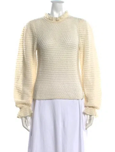 Pre-owned Ulla Johnson Mock Neck Sweater In Neutrals