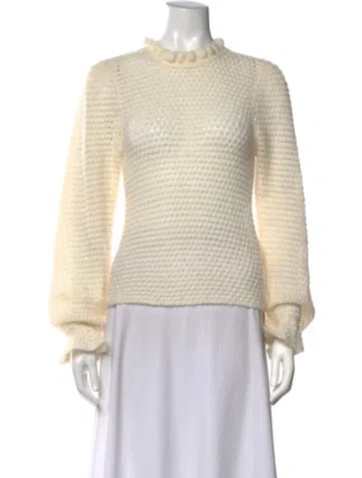 Pre-owned Ulla Johnson Mock Neck Sweater In Neutrals
