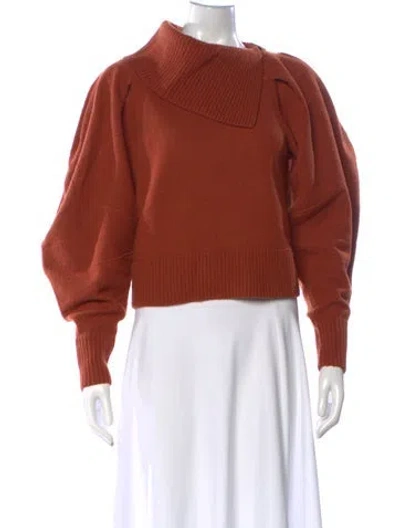 Pre-owned Ulla Johnson Mock Neck Sweater In Red