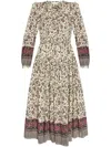 Ulla Johnson Mona Midi Dress In Neutrals