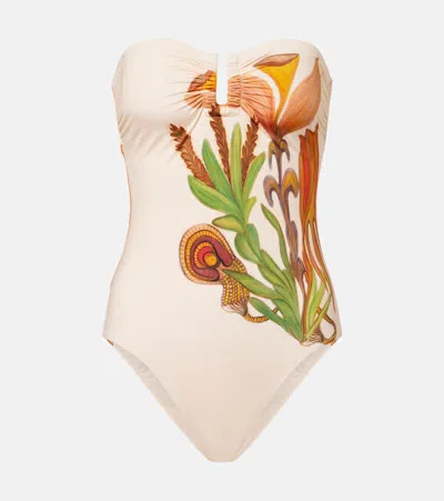 Ulla Johnson Monterey Maillot Floral Swimsuit In Multi