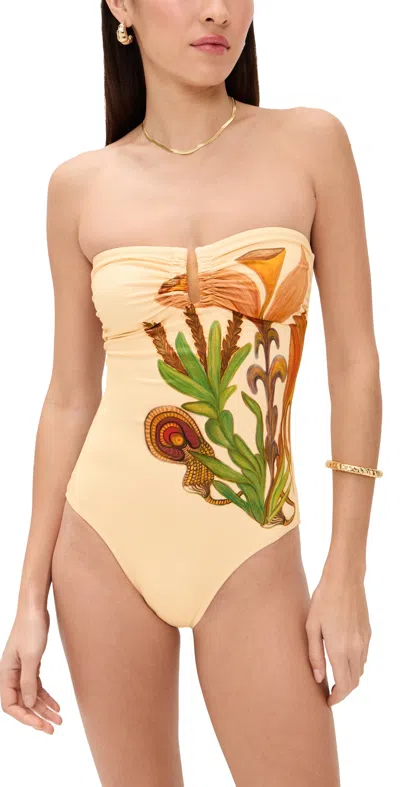 Ulla Johnson Monterey Maillot One Piece Inner Nature In Neutral
