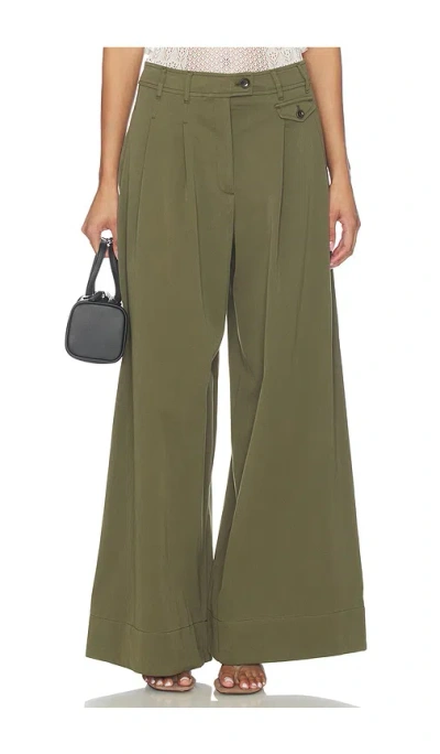 Ulla Johnson Motherwell Wide Leg Trouser Pants In Animal Print