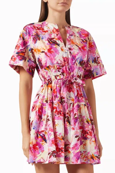 Ulla Johnson Nadira Mini Dress In Azalea In Multi