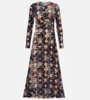 Ulla Johnson Naia Ruched Printed Jersey Midi Dress