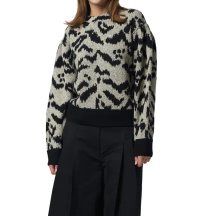 Ulla Johnson Nalla Pullover Sweater In Onyx In Black