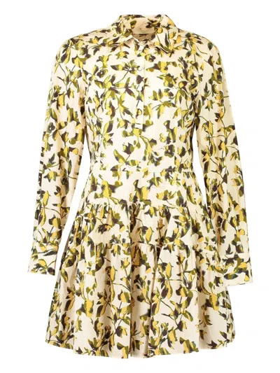 Ulla Johnson Nanette Floral-print Mini Dress In Neutral