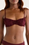 Ulla Johnson Naomi Ruched Bikini Top