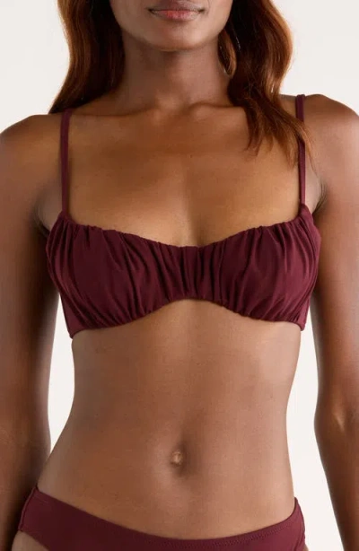 Ulla Johnson Naomi Ruched Bikini Top