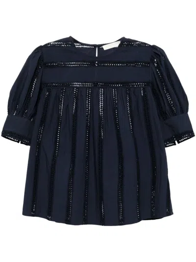Ulla Johnson Nara Top In Blue