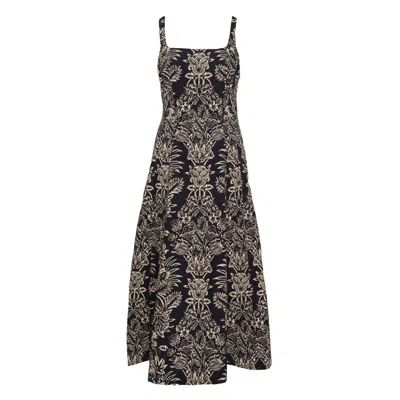 Ulla Johnson Natalia Floral Midi Dress In Multi