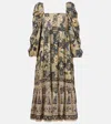 Ulla Johnson Natilda Gathered Cotton-blend Maxi Dress In Multicoloured