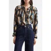 Ulla Johnson Nehir Printed Silk Blouse In River