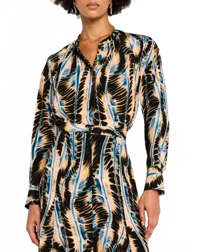ULLA JOHNSON NEHIR BLOUSE IN RIVER