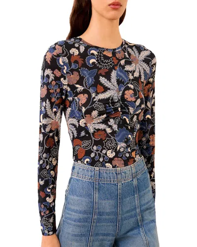 Ulla Johnson Neri Ruched Top In Multi