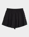 Ulla Johnson Nima Cotton Coverup Shorts In Black