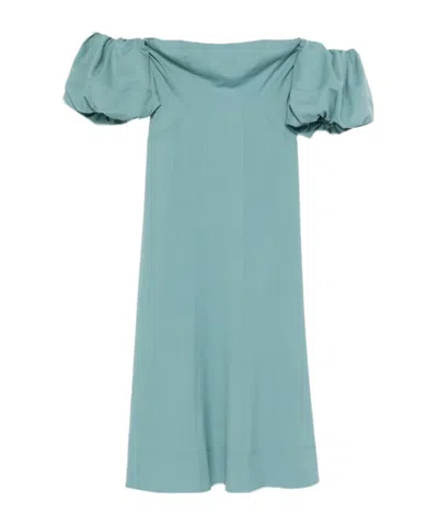 Ulla Johnson Nina Off-the-shoulder Midi Dress In Blue