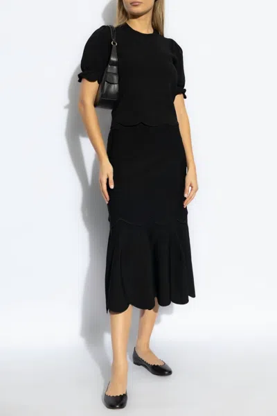 Ulla Johnson Noemi Top In Noir In Black