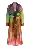 Ulla Johnson Novalie Printed Silk Coat In Multi
