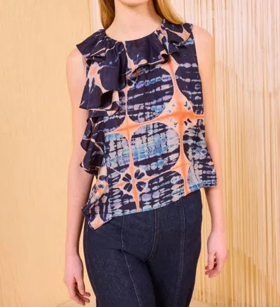 Ulla Johnson Nya Sleeveless Top In Orion In Blue