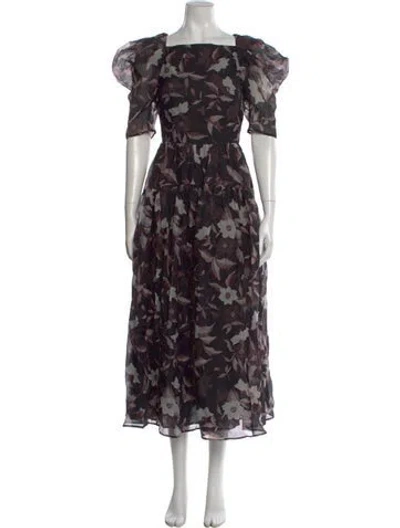 Pre-owned Ulla Johnson Nylon Long Dress In Blue