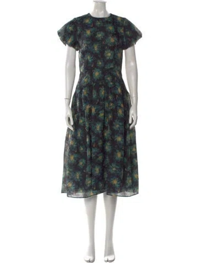 Pre-owned Ulla Johnson Nylon Midi Length Dress In Black