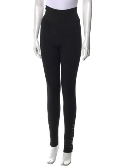Pre-owned Ulla Johnson Nylon Skinny Leg Pants In Black