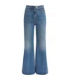 Ulla Johnson Odelia Flared Jeans In Blue