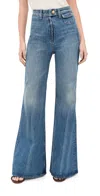 Ulla Johnson Odelia Flared Jeans In Blue